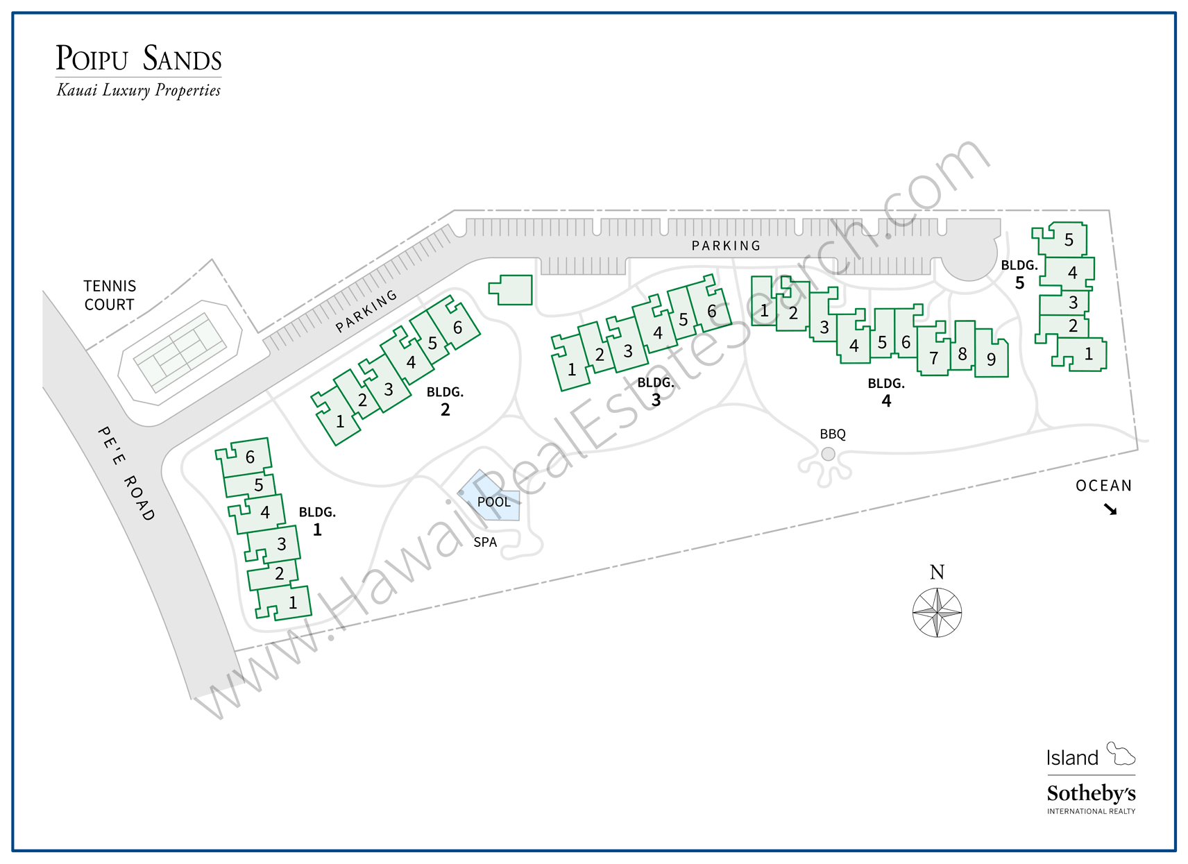 Poipu Sands Map